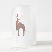 Sinterklaas op een olifant フロストグラスビールジョッキ (正面左)