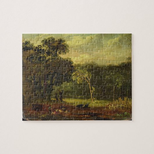 Sion公園の自然、1819年からのスケッチ(カードの油 ジグソーパズル (横)