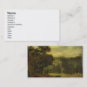 Sion公園の自然、1819年からのスケッチ(カードの油 名刺 (正面/裏面)