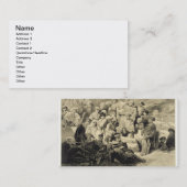 Sioukh、ダゲスタン、plの台なしの軍の食事 名刺 (正面/裏面)