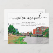 Sioux滝移動案内はがき 案内ポストカード (正面/裏面)