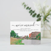 Sioux滝移動案内はがき 案内ポストカード (スタンド正面)