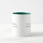 Sioux  Custom Green Typography Coffee Mug マグカップ (中央)