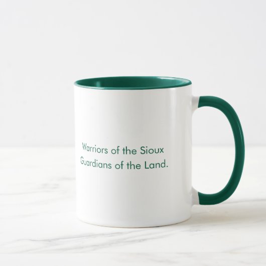 Sioux  Custom Green Typography Coffee Mug マグカップ (右)