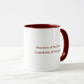 Sioux Custom Maroon Typography Coffee Mug マグカップ (正面右)