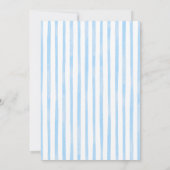 Sipお洒落 and See Blue Boy Baby Shower 招待状 (裏面)