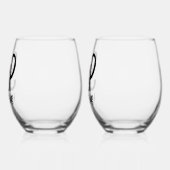 Sipがワイングラスをセット ステムなしワイングラス (左)