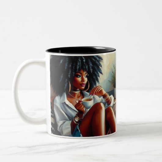 "Sipが発生する"マグカップ ツートーンマグカップ (左)