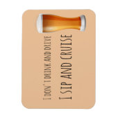 Sipとクルーズビールドアおもしろいマーカー マグネット (縦)