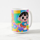 "Sipとスマイル – あなたの日を開始かわいい方法!" コーヒーマグカップ (正面右)