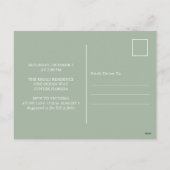 sipと参照ベビーシャワー招待状イチゴ シーズンポストカード (裏面)