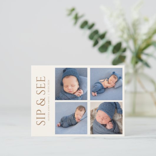 Sipと参照招待状はがき(4枚) ポストカード (スタンド正面)