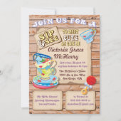 Sipと素朴See新生児招待状 招待状 (正面)