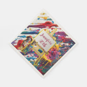 Sipと絵を描パーティーアセリ絵を描スト スタンダードランチョンナプキン (角)