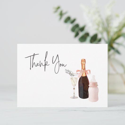 Sipと見る赤ちゃんシャワーカスタマイズありがとうありがとう サンキューカード (スタンド正面)