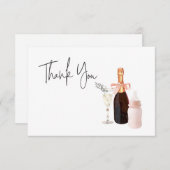 Sipと見る赤ちゃんシャワーカスタマイズありがとうありがとう サンキューカード (正面/裏面)