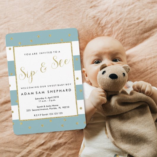 Sipと, 「招待状,新生児,ようこそパーティー」を参照 招待状