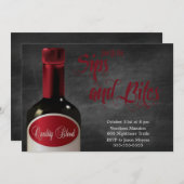 SipとBiteハローウィンパーティ招待状 招待状 (正面/裏面)