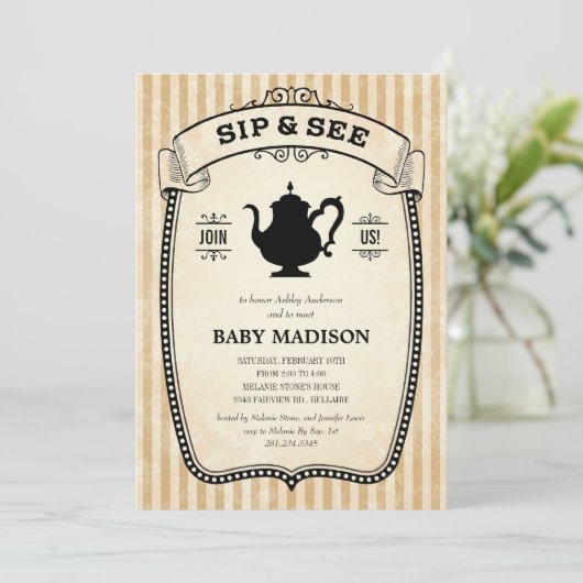 SipとSee招待状 招待状 (スタンド正面)