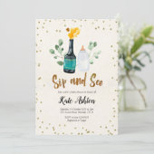 SipとSee Baby 男女兼用 Shower招待状 招待状 (スタンド正面)