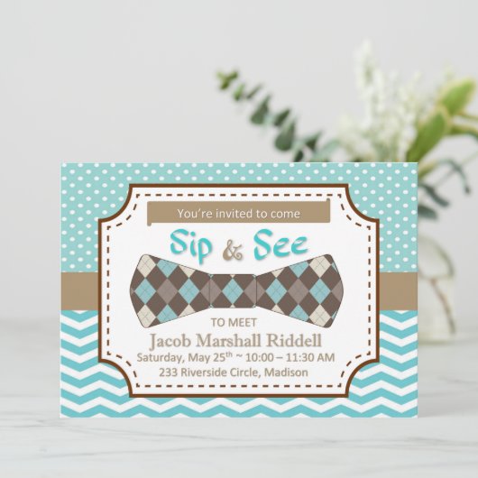 SipとSee for BoyベビーとBow Tie (スタンド正面)