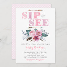 SipとSee Meet新生児ガールパーティー