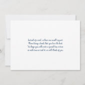 sipとSee navy blue balloons baby shower boy Inv 招待状 (裏面)