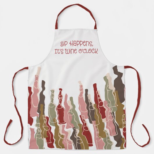 Sipアクイズエプロン – ワイン愛好家 | 中および大 エプロン (正面)