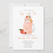 SIPアンドシーピーチスムージー新生児 招待状 (正面)