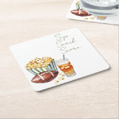 Sipスナックスコアゲーメディ スクエアペーパーコースター (アングル)