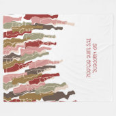 Sipハンスワインラバーフリースブランケット フリースブランケット (正面(横))