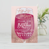 sipホレイウォーター色ワインテイスティング誕生日 招待状 (スタンド正面)