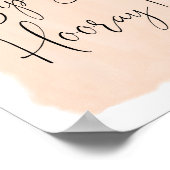 sipホレイオレンジシトラスブライダルシャワー標識 ポスター (角)