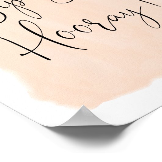 sipホレイオレンジシトラスブライダルシャワー標識 ポスター (角)