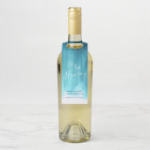 sipホレイカスタムウェディング抽象芸術ティール(緑がかった色)アクア ボトルネックタグ (ボトル)