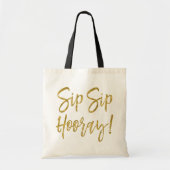 sipホレイゴールドフェイクフォイルウェディングパーティーバッグ トートバッグ (正面)