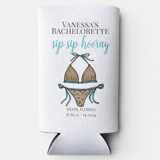 sipホレイヒョウBikiniバチェロレッテ スリム缶クーラー (正面)