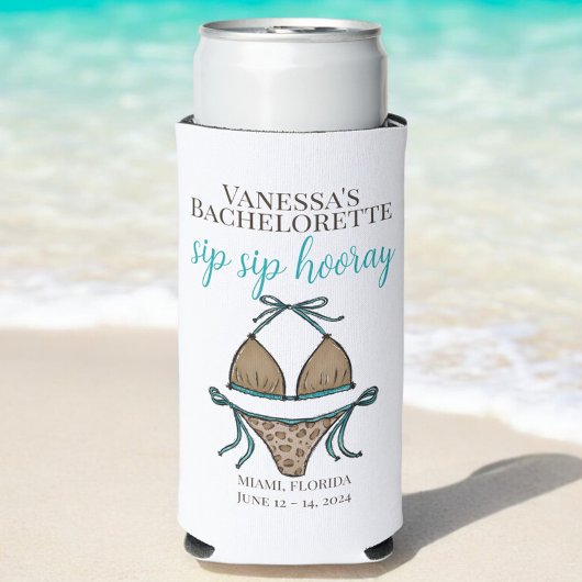 sipホレイヒョウBikiniバチェロレッテ スリム缶クーラー