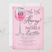 sipホレイピンクワインバースデーパーティー 招待状 (正面)