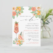 sipホレイブライトカクテルウェディングシャワー 招待状 (スタンド正面)