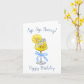 sipホレイリモンチェロ誕生日カード カード (黄色い花)