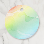 sipホレイレインボーベビーシャワーメッセージカード フェイバータグ (裏面)