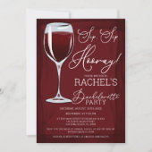 sipホレイレッドワインバチェロレッテ 招待状 (正面)