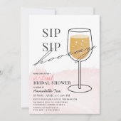 sipホレイワイングラス仮想ブライダルシャワー 招待状 (正面)