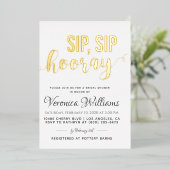 sipホレーブライダルシャワーフォイル招待状 箔招待状 (立ち正面)