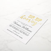 sipホレーブライダルシャワーフォイル招待状 箔招待状 (回転した状態)