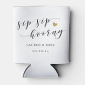 sipホレーブライダルシャワー結婚式の引き出物 缶クーラー (正面)