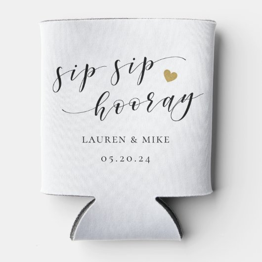 sipホレーブライダルシャワー結婚式の引き出物 缶クーラー (正面)