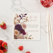 sipホレーブライダルシャワー | ガーデンフローラ スタンダードカクテルナプキン (インサイチュ)