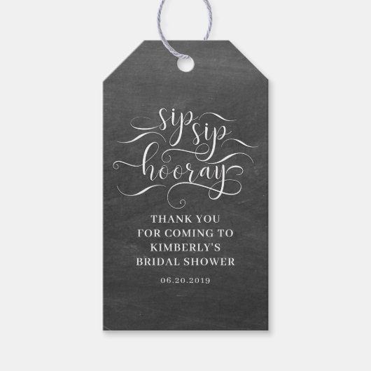 sipホレーブライダルシャワー ギフトタグ (正面)